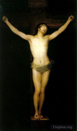 艺术家弗朗西斯科·戈雅作品《被钉十字架的基督》