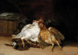 艺术家弗朗西斯科·戈雅作品《死鸟》