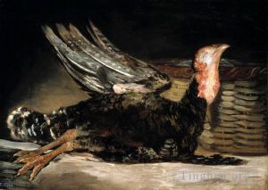 艺术家弗朗西斯科·戈雅作品《死火鸡》