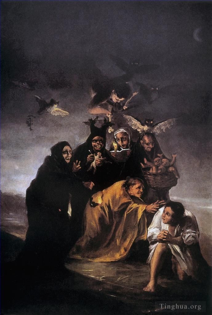 弗朗西斯科·戈雅 的油画作品 -  《咒语》