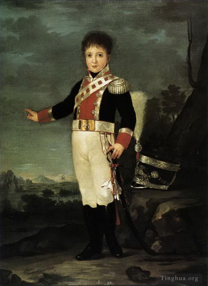 弗朗西斯科·戈雅 的油画作品 -  《唐·塞巴斯蒂安·加布里埃尔·德·博邦·布拉干萨王子》