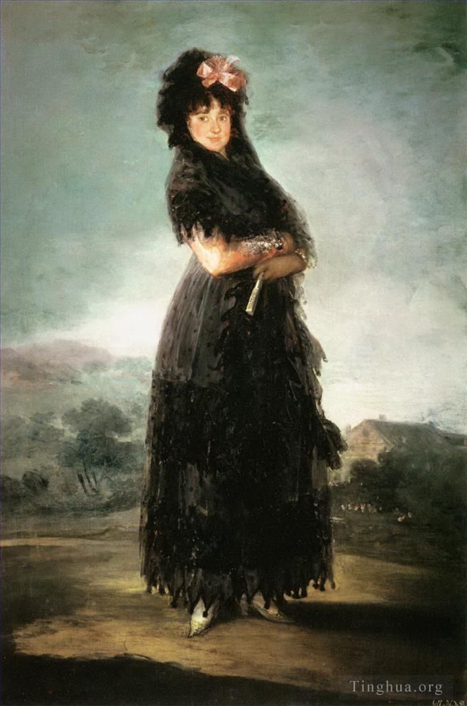 弗朗西斯科·戈雅 的油画作品 -  《玛丽安娜·瓦尔德斯坦》