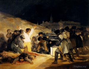 艺术家弗朗西斯科·戈雅作品《1808年五月三日》