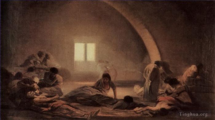 弗朗西斯科·戈雅 的油画作品 -  《鼠疫医院》