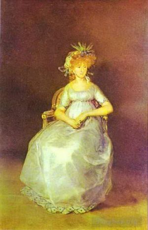 艺术家弗朗西斯科·戈雅作品《巴拉布里加的玛丽亚·特蕾莎的肖像》