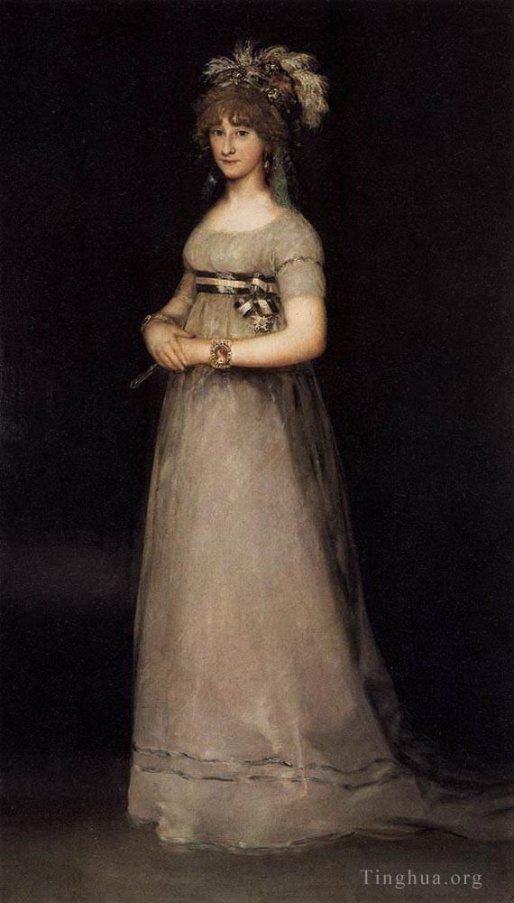 弗朗西斯科·戈雅 的油画作品 -  《钦康伯爵夫人的肖像》