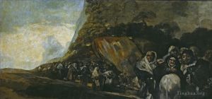 艺术家弗朗西斯科·戈雅作品《圣堂长廊》