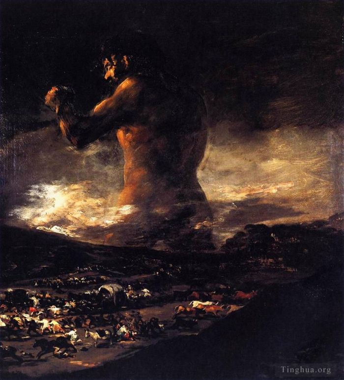 弗朗西斯科·戈雅 的油画作品 -  《巨人》