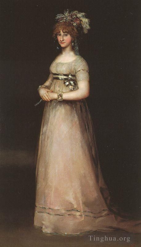 弗朗西斯科·戈雅 的油画作品 -  《钦琼伯爵夫人》