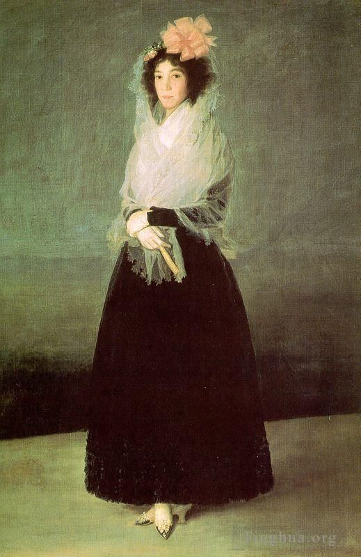 弗朗西斯科·戈雅 的油画作品 -  《埃尔卡皮奥伯爵夫人》
