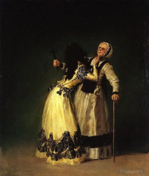 艺术家弗朗西斯科·戈雅作品《阿尔巴公爵夫人和她的杜娜》
