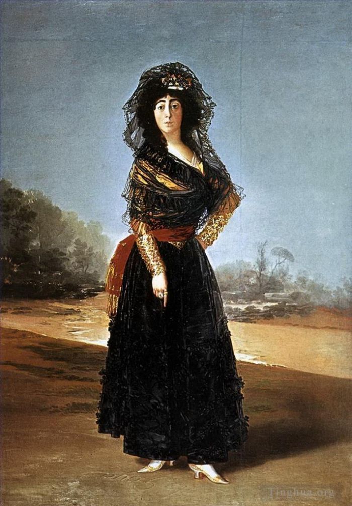 弗朗西斯科·戈雅 的油画作品 -  《阿尔巴公爵夫人》