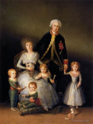 艺术家弗朗西斯科·戈雅作品《奥苏纳公爵家族》