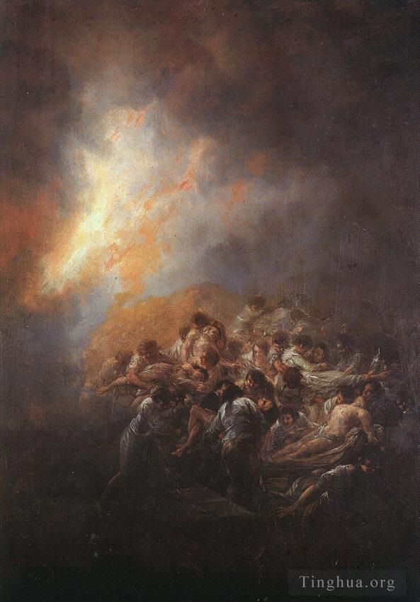 弗朗西斯科·戈雅 的油画作品 -  《火》