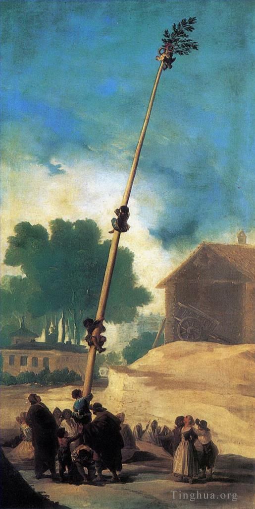 弗朗西斯科·戈雅 的油画作品 -  《油腻的极点》