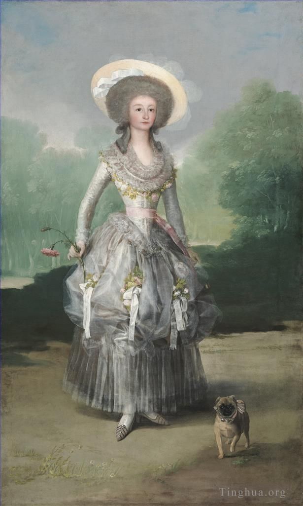 弗朗西斯科·戈雅 的油画作品 -  《蓬特霍斯侯爵夫人》
