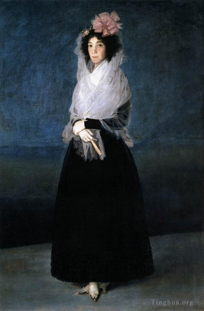 弗朗西斯科·戈雅 的油画作品 -  《索拉纳侯爵夫人》