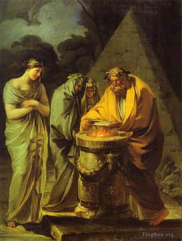 弗朗西斯科·戈雅 的油画作品 -  《灶神星的牺牲》
