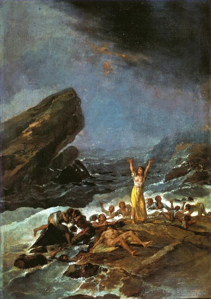 弗朗西斯科·戈雅 的油画作品 -  《沉船》