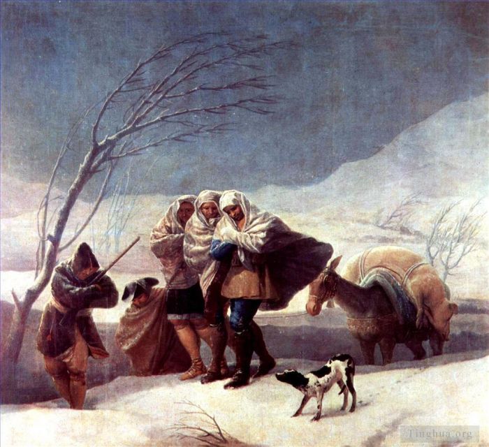 弗朗西斯科·戈雅 的油画作品 -  《暴风雪》