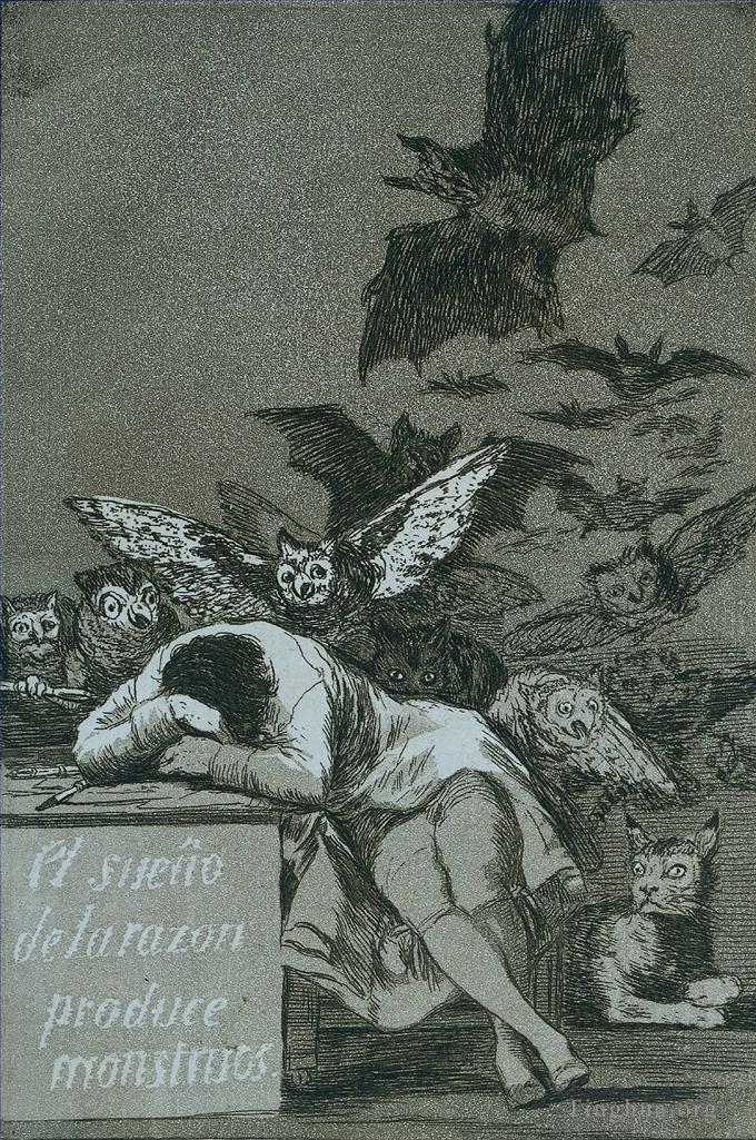 弗朗西斯科·戈雅作品《理性的沉睡催生了怪物》