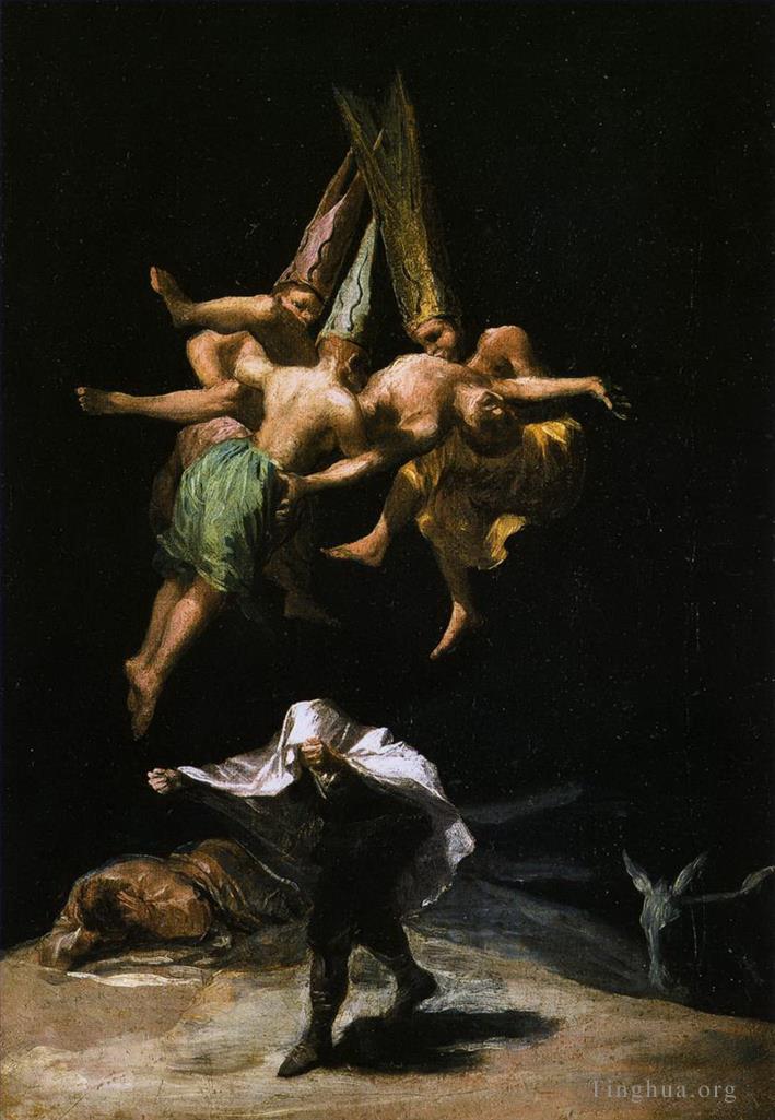 弗朗西斯科·戈雅作品《空中的女巫》