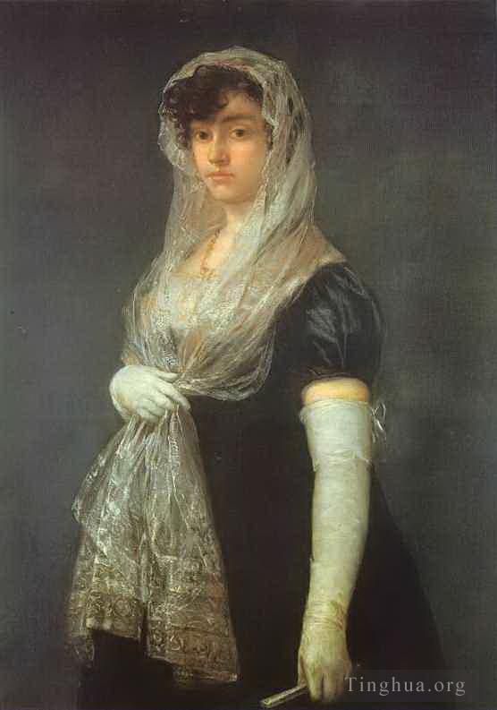 弗朗西斯科·戈雅 的油画作品 -  《书商的妻子》