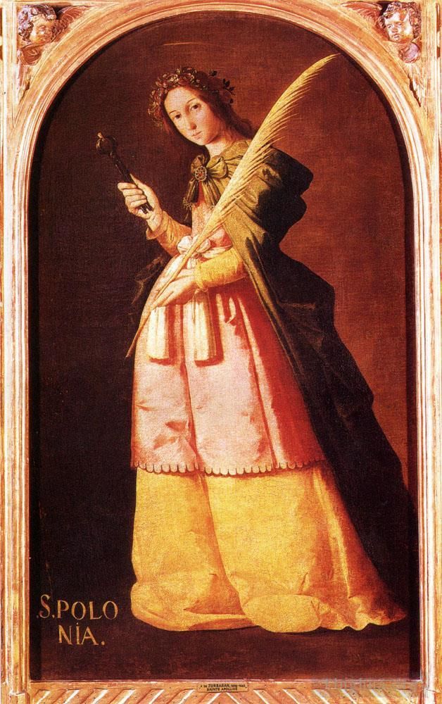 弗朗西斯科·德·苏巴朗 的油画作品 -  《德圣阿波罗尼亚》