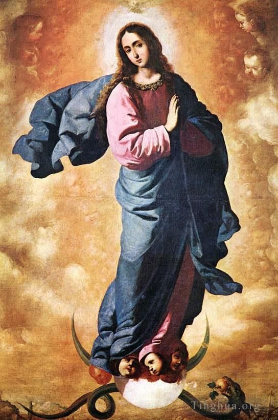 弗朗西斯科·德·苏巴朗 的油画作品 -  《圣母无染原罪》