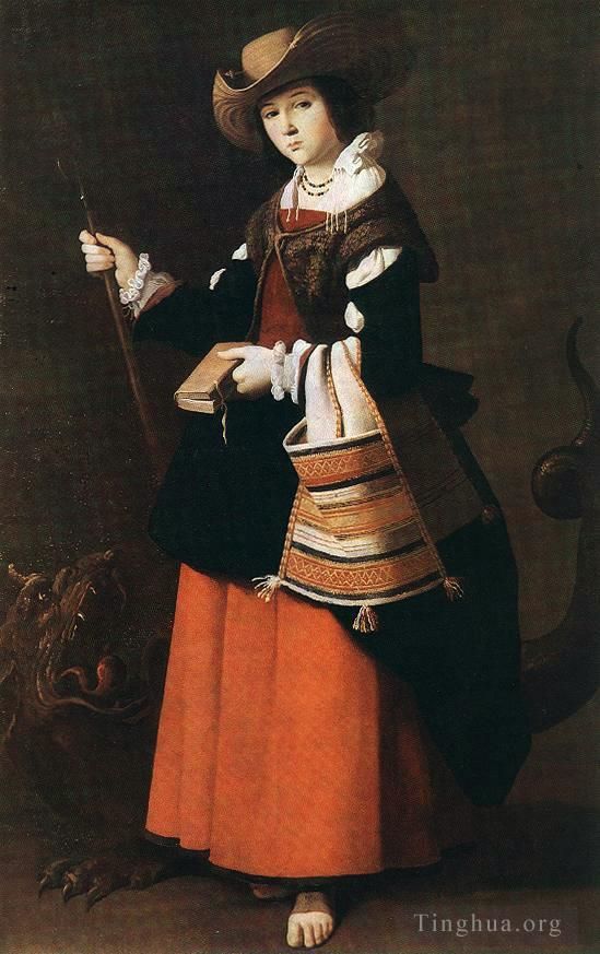 弗朗西斯科·德·苏巴朗 的油画作品 -  《圣玛格丽特》