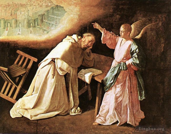 弗朗西斯科·德·苏巴朗 的油画作品 -  《诺拉斯科圣彼得的愿景》