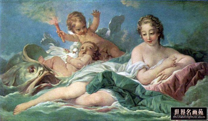 弗朗索瓦·布歇 的油画作品 -  《维纳斯的诞生》