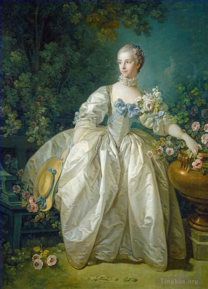 弗朗索瓦·布歇 的油画作品 -  《贝尔格莱夫人》