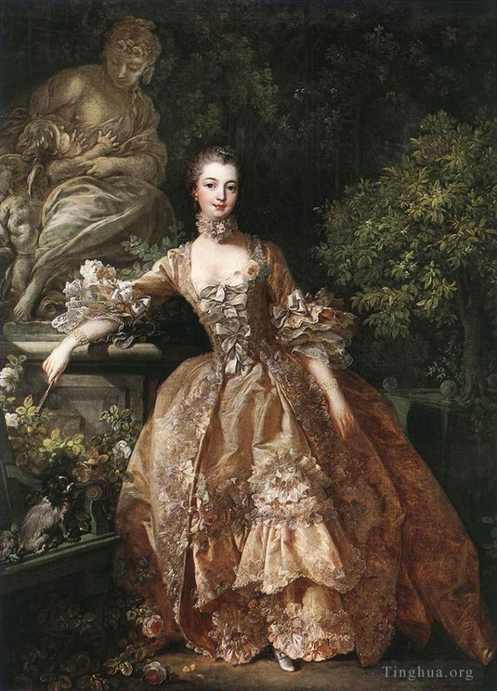 弗朗索瓦·布歇 的油画作品 -  《蓬巴杜侯爵夫人的肖像》