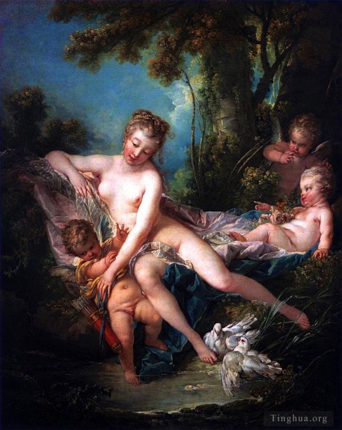 弗朗索瓦·布歇 的油画作品 -  《维纳斯之浴》