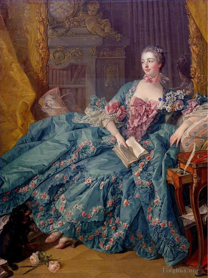 弗朗索瓦·布歇 的油画作品 -  《蓬巴杜侯爵夫人》
