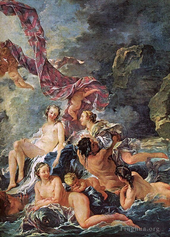 弗朗索瓦·布歇 的油画作品 -  《维纳斯的胜利》