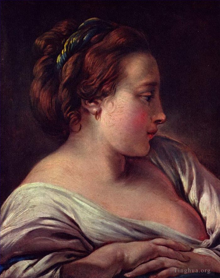 弗朗索瓦·布歇 的油画作品 -  《女人的头》