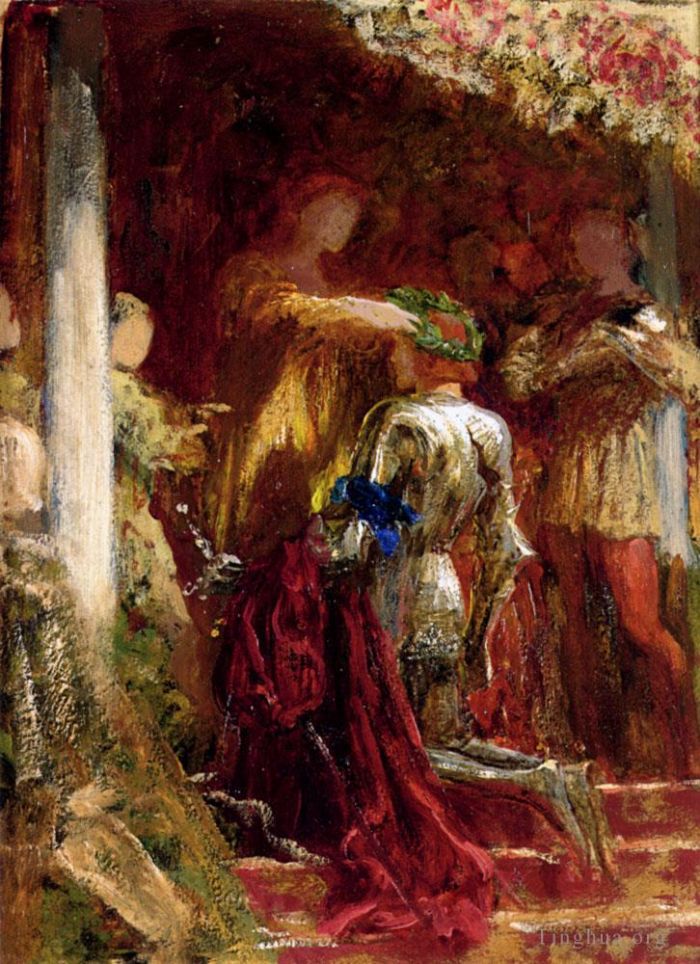 弗兰克·迪科塞尔 的油画作品 -  《戴上月桂花环的胜利骑士》