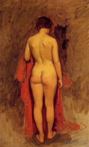 艺术家弗兰克·杜韦内克作品《裸体站立》