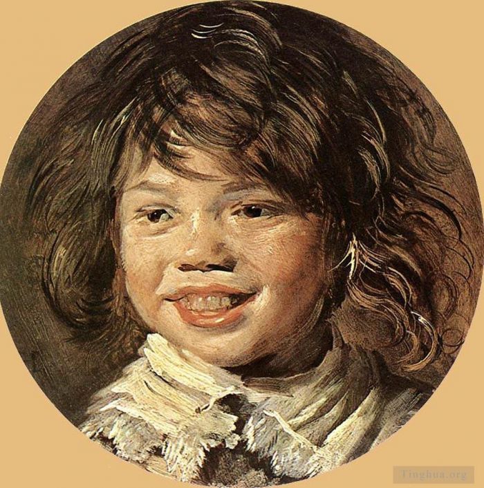 弗兰斯·哈尔斯 的油画作品 -  《笑的孩子》