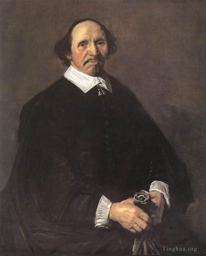 弗兰斯·哈尔斯 的油画作品 -  《一个男人的肖像,1555》