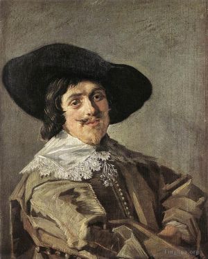 艺术家弗兰斯·哈尔斯作品《一个男人的肖像,1635》