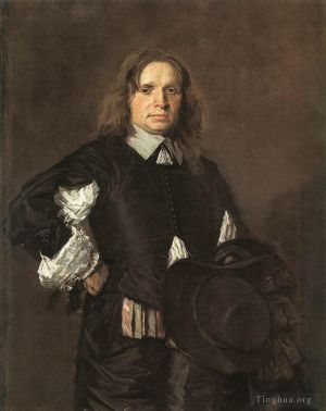 艺术家弗兰斯·哈尔斯作品《一个男人的肖像》