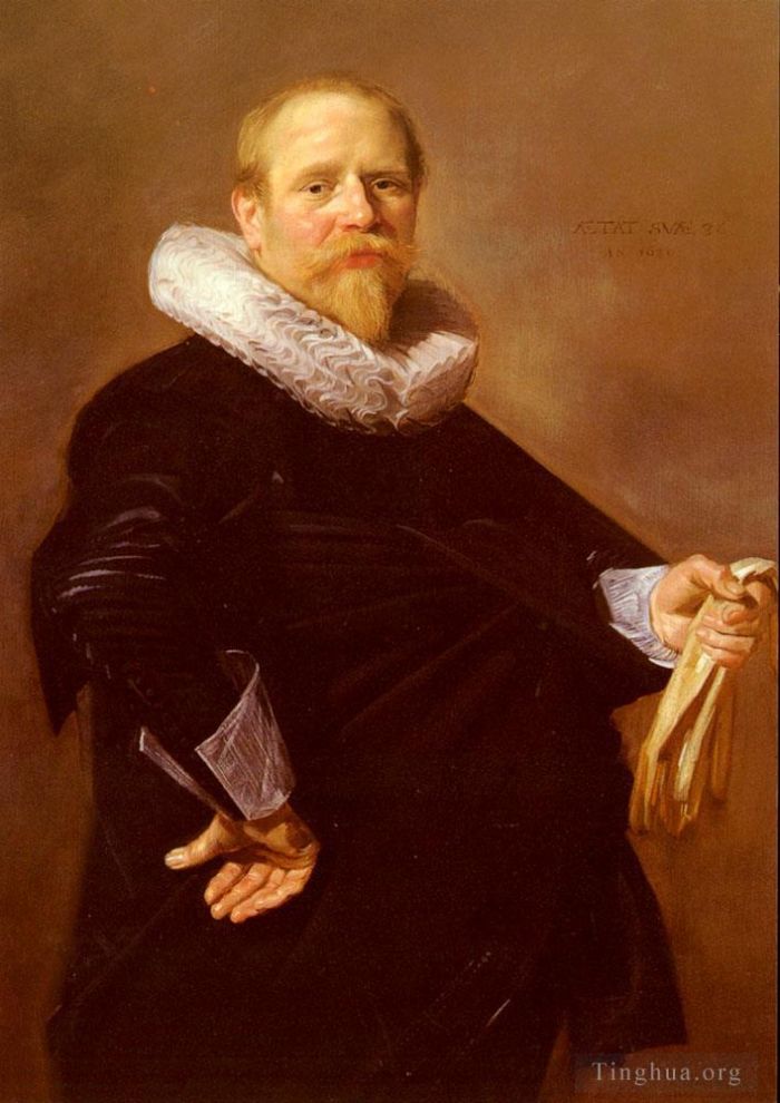 弗兰斯·哈尔斯 的油画作品 -  《一个男人的肖像》
