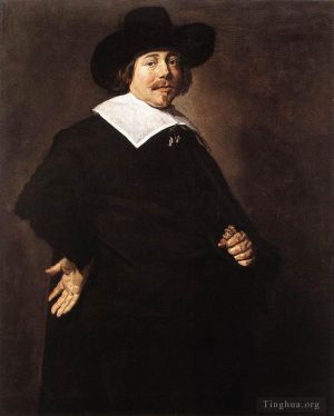 艺术家弗兰斯·哈尔斯作品《一个男人的肖像,1640》