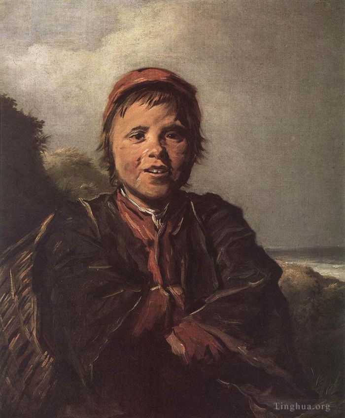 弗兰斯·哈尔斯 的油画作品 -  《渔夫男孩》