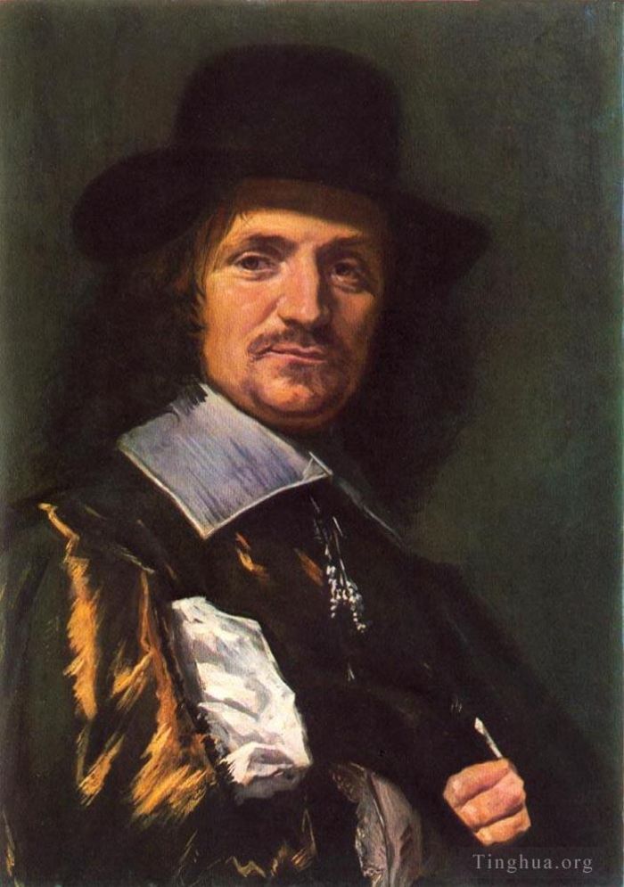 弗兰斯·哈尔斯 的油画作品 -  《画家扬·阿塞林》