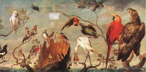 艺术家弗兰斯·斯尼德斯作品《鸟儿音乐会》