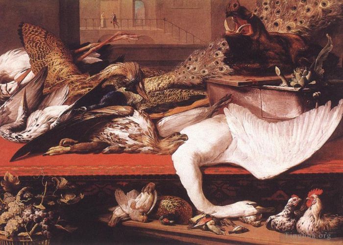 弗兰斯·斯尼德斯 的油画作品 -  《静物,1614》